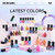 Morovan Nail Polish Set Fingernail: 2026 Spring Summer Gift 45PC Nail Polish Kit with 2-in-1 Base Top Coat Bright Air Quick Dry Glitter Regular Pack Finger Nail Art DIY Home for Women Girls 0.27 FIoz