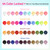 Morovan Nail Polish Set Fingernail: 2026 Spring Summer Gift 45PC Nail Polish Kit with 2-in-1 Base Top Coat Bright Air Quick Dry Glitter Regular Pack Finger Nail Art DIY Home for Women Girls 0.27 FIoz