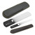 Germanikure Glass Nail File Set - Professional Manicure & Pedicure Kit - Ethically Made in Czech Republic - 2 Pc Black Pedicure Set