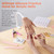Practice Hand for Acrylic Nails: Realistic Silicone Nail Hand Practice with Tattoo Stickers - Flexible Fake Hand Mannequin Nail Hand Kit for Beginners