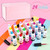 SXC Cosmetics 24-Color Gel Liner Set for Nail Art - With Built-in Thin Brush for Swirl Nail Designs and Soak-Off Gel Polish