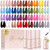 Larvall Beautpal 40 PCS Gel Nail Polish Set All Seasons Collection 36 Colors Gel Polish 7ml Popular Nude Pink Pastel Nail Polish Starter Kit for Nail Art DIY at Home