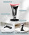 Dopsikn 7 Color Light Therapy Facial Massager with Adjustable Vibration and Thermals for Wrinkles, Double Chin, Red Light Skin Care Tool with Base, Black
