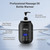 Massage Oil Warmer Bottle Professional Electric Lotion Digital Heater for SPA, Automatic Lotion Cream Oil Warmer Heated for Salon, Barber Shops, Home, with Two Bottle Dispenser (Black)