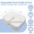 1000 Count Disposable Face Cradle Covers, Medical-Grade, Ultra Soft, Luxurious, Non-Sticking Massage Face Covers, Headrest Covers for Massage Tables & Massage Chairs