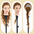Mannequin Head with 80% Real Human Hair with Tripod Stand - 28" Cosmetology Manikin Doll Head for Hair Styling, Hairdressing Training Head for Braiding Practice Suitable for Hair Extensions