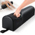 Noverlife 3/4 Round Massage Table Bolster Pillow with Strap Handle, 26 x 6 x 6 in PU Leather Massage Bolster for Under Legs, Cozy Positioning Support Pad for Knee Neck Back Pain Relief - Black