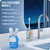 RexCodar Ultrasonic Kid's U-Shaped Electric Toothbrush, IPX7 Waterproof, Five Cleaning Modes, Cartoon Astronaut, 60S Smart Reminder (2-6 Age (Blue))