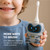 Well Before Kids U Shaped Electric Toothbrush with 5 Brush Heads, Ultrasonic, 5 Modes, IPX7 Waterproof Design (Spaceman, Blue Ages 2-7)