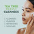 NOVEHA 180PCs Tea Tree Oil Eyelid & Lash Wipes With Hyaluronic Acid, Green Tea & Chamomile For Blepharitis & Itchy Eyes, Individually Wrapped Eyelash Wipes Natural Makeup Remover & Daily Cleanser