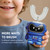Well Before Kids U Shaped Electric Toothbrush with 5 Brush Heads, Ultrasonic, 5 Modes, IPX7 Waterproof Design (Spaceman, Vib-Blue, Ages 2-7)