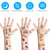 Printable Temporary Tattoo Paper for INKJET Printer, 30-Sets Custom Tattoo Printer Sticker 8.5X11", DIY Personal Clear Transfer Paper for Kids, Family, Christmas, Birthdays, Parties, Festivals