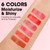 AZEN 100 Pack Lip Gloss Bulk Set, Shimmery Lip Gloss for Women and Girls With Rich Varied Colors, Mothers Day Gifts for Women