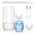 Kids Electric Toothbrushs U Shaped sonic Automatic Toothbrush with 4 Brush Heads, Six Cleaning Modes,Cartoon deer Modeling , full mouth toothbrush for baby