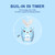 Kids Electric Toothbrushs U Shaped sonic Automatic Toothbrush with 4 Brush Heads, Six Cleaning Modes,Cartoon deer Modeling , full mouth toothbrush for baby