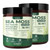 Buporai Sea Moss Gummies 16-1, Black Seed Oil Ashwagandha Turmeric Bladder Wrack Vitamin C Vitamin D3 Elderberry Manuka Dandelion Yellow Dock Apple Cider Vinegar for Men & Women