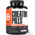 Crazy Muscle Creatine Monohydrate Pills, Premium 3 Type 5g Creatine Pills, Pre and PostWorkout & Keto Energy Builder, Easy to Take Three-Atine for Optimum Performance Men Women, 180 Tablets
