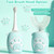KAQINWX Kids U Shaped Electric Toothbrush for Age 2-12, Rechargeable Toddler Toothbrush with Smart Timer & 3 Clean Modes, Cat's Claw Design, IPX7 Waterproof, 3 Brush Heads & 360°Cleaning