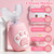 KAQINWX Kids U Shaped Electric Toothbrush for Age 2-12, Rechargeable Toddler Toothbrush with Smart Timer & 3 Clean Modes, Cat's Claw Design, IPX7 Waterproof, 3 Brush Heads & 360°Cleaning