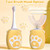 KAQINWX Kids U Shaped Electric Toothbrush for Age 2-12, Rechargeable Toddler Toothbrush with Smart Timer & 3 Clean Modes, Cat's Claw Design, IPX7 Waterproof, 3 Brush Heads & 360°Cleaning