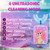 Geacker Kids Electric Toothbrush, U Shaped Toothbrush Kids Sonic Automatic Brush with Cup 5 Brush Head 6 Sonic Clean Modes IPX7 Waterproof Mermaid Design Rechargeable Smart Timer for Children 2-7