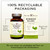 Herbal Roots Organic Ginkgo Biloba Made with Pure Organic Ginkgo Leaf and Extract - 60 Vegan Capsules