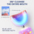 Geacker Kids Electric Toothbrush, U Shaped Toothbrush Kids Sonic Automatic Brush with Cup 5 Brush Head 6 Clean Modes IPX7 Waterproof Mermaid Design Rechargeable Smart Timer for Children 8-13