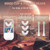 Geacker Kids U Shaped Electric Toothbrush Ultrasonic Automatic Brush with 5 Brush Head Rinse Cup 6 Clean Modes IPX7 Waterproof Whole Mouth Rechargeable Smart Timer Toothbrushes for Children Age 2-7