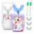 Geacker Kids Electric Toothbrush, U Shaped Toothbrush Kids Sonic Automatic Brush with Cup 5 Brush Head 6 Sonic Clean Modes IPX7 Waterproof Unicorn Design Rechargeable Smart Timer for Children 2-7