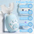 KAQINWX Kids U Shaped Electric Toothbrush for Age 2-12, Rechargeable Toddler Toothbrush with Smart Timer & 3 Clean Modes, Cat's Claw Design, IPX7 Waterproof, 3 Brush Heads & 360°Cleaning