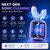 Kids U Shaped Electric Toothbrush Ultrasonic Automatic Brush with 5 Brush Head Rinse Cup 6 Clean Modes IPX7 Waterproof Whole Mouth Rechargeable Smart Timer Toothbrushes for Children Age 8-13 Rocket