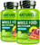 NATURELO Teen Multivitamin - Whole Food Multivitamin for Teenage Boys - Minerals Supplement for Active Kids - with Plant Extracts - Non-GMO - Vegan & Vegetarian - 60 Capsules (Pack of 2)