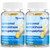 Liposomal Nattokinase 12,000 FU Serrapeptase 360,000 SPU Enzyme Supplement - Enriched with Synergistic Enzymes and Nutrient Blend & Inulin for Circulatory, Gut, Digestion 60 Capsules (2 Bottle)