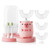 ELOTAME Kids Electric Toothbrush U Shaped - Cartoon Capybara with 6 Brush Heads Full Mouth Degree Cleaning Sonic Toddler Automatic Toothbrush with IPX7 Waterproof (Pink 2-14 Years)