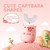 ELOTAME Kids Electric Toothbrush U Shaped - Cartoon Capybara with 6 Brush Heads Full Mouth Degree Cleaning Sonic Toddler Automatic Toothbrush with IPX7 Waterproof (Pink 2-14 Years)