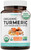 Organic Turmeric Ginger Black Pepper Supplement - High Potency Organic Turmeric Curcumin Capsules with Ginger & Black Pepper for Enhanced Benefits and Absorption - Vegan & Non-GMO (4 Month Supply)