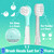 SEAGO Kids Electric Toothbrushes Rechargeable, Toddler Electric Toothbrush with Magnetic Charging, LED Observing Light, 8 Toothbrush Heads for Ages 2-4 -6 Boys Girls (Blue)