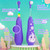 SEAGO Kids Electric Toothbrushes Rechargeable, Toddler Electric Toothbrush with Magnetic Charging, LED Observing Light, 8 Toothbrush Heads for Ages 2-4-6 Boys Girls (Purple)