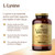 Solgar L-Lysine 1000 mg, 250 Tablets - Enhanced Absorption and Assimilation - Promotes Integrity of Skin and Lips - Collagen Support - Amino Acids - Non-GMO, Vegan, Gluten Free-250 Servings(Pack of 2)