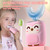 PVOGRT Kids Electric U Shaped Toothbrush Kids Sonic Toothbrush with 4 Soft Brush Head Automatic Full Mouth 6 Cleaning Mode-(Age2-7 Pink)