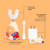 Boka Kids Sonic Electric Toothbrush - Rechargeable Sonic Powered Toothbrush - Food Grade Silicone Bristles for Deep Cleaning - Dentist Recommended Oral Care - U Brush and Nylon Brush Set