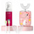 PVOGRT Kids Electric U Shaped Toothbrush,Kids Dinosaur Sonic Full Mouth Toothbrush with 4 Soft Brush Head Automatic 6 Cleaning Modes IPX7 Waterproof 360 Degree Cleaning - Age2-7 Pink