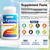 Best Naturals L-Lysine 1000mg 180 Tablets (180 Count (Pack of 1)) (3 Bottles)