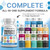 Immune Defense Support Supplement 8 in 1 w/ Zinc 50mg Quercetin, Vit C 1000mg, Vitamin D3 5000 IU, Elderberry, Turmeric Curcumin, Ginger, Echinacea - Immunity System Booster Adults Vegan - 60Ct (2)