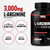 Force Factor L-Arginine, Nitric Oxide Supplement with BioPerine to Help Build Muscle & Support Stronger Blood Flow, Circulation, Nutrient Delivery, & Pumps, L-Arginine 3000mg, 450 Capsules (Pack of 3)