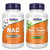 NOW Foods Supplements, NAC (N-Acetyl Cysteine) 600 mg with Selenium, 100 Capsules with Now Supplements, Silymarin Milk Thistle Extract 300 mg with Artichoke and Dandelion,100 Veg Capsules