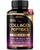 Multi Collagen Peptides - Hydrolyzed Types I, II, III, V & X - Collagen Supplement for Women 1300mg - w/ Hyaluronic Acid, Vitamins C & E - Skin, Hair, Nails & Joint Support - Lab Tested - 240 Capsules