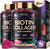 Biotin Gummies with Collagen - Hair Growth Support Skin, & Nail Strength - for Women & Men - Biotin 10000mcg | Keratin | Hyaluronic Acid | B-Complex | Saw Palmetto - Sugar-Free, Mixed Berry, Pack of 2