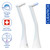 Curaprox Hydrosonic Brush Heads Single Duo – for Precision Cleaning of Braces, Implants & Gum Line | Sonic Toothbrush Replacement Heads, 2-Pack | Swiss Made