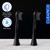 Curaprox Hydrosonic Brush Heads Black is White Carbon Duo – for Effective Plaque Removal & Whitening | Sonic Toothbrush Replacement Heads, 2-Pack | Swiss Made